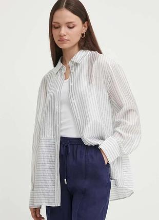 Alloriginal com ua сорочка sisley жіноча колір білий relaxed класичний комір розміри запитуйте