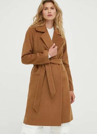 Alloriginal com ua вовняне пальто 2ndday livia колір коричневий перехідне двобортне розміри запитуйте