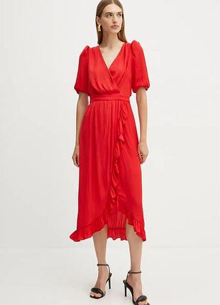 Urbanshop com ua сукня morgan rialy колір червоний maxi розкльошена rialy розміри запитуйте