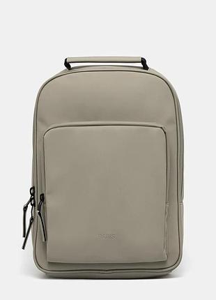 Urbanshop com ua рюкзак rains book daypack w3 колір зелений великий однотонна 13260 розміри запитуйте