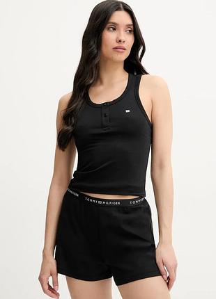 Urbanshop com ua піжама tommy hilfiger жіноча колір чорний uw0uw05890 розміри запитуйте