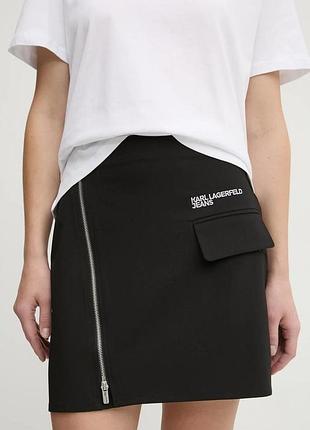 Urbanshop com ua спідниця karl lagerfeld jeans колір чорний mini олівець a1w12012 розміри запитуйте