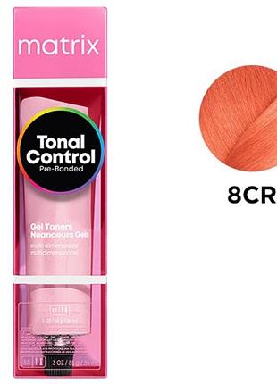 Гелевый тонер-краска matrix на кислотной основе tonal control pre-bonded acidic gel toner 8cr 90 мл