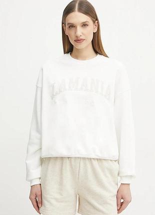 Urbanshop com ua кофта la mania жіноча колір білий з аплікацією funky розміри запитуйте