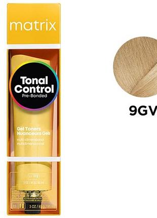 Гелевый тонер-краска matrix на кислотной основе tonal control pre-bonded acidic gel toner 9gv 90 мл