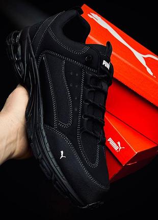 Puma чоловічі кросівки чорні весінні / пума мужские весенние кроссовки