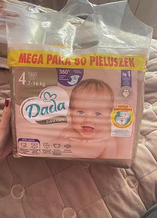Підгузки dada extra care 4 7-16kg 80шт