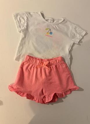 Набір топ+шорти 2-3р