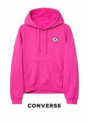 Рожеве худі converse all star — яскравий колір, зручний крій, оригінал