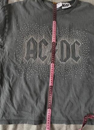Zara × ac/dc лонгслив 152 / оригинал / рок-принт 6