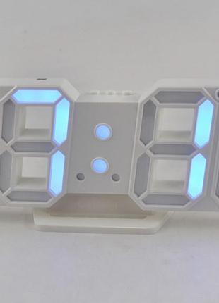 Настольные часы с синей подсветкой cx-2218