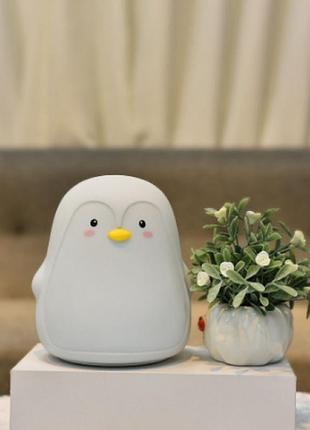 Силиконовый ночник в форме пингвина