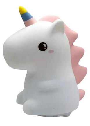 Нічник силіконовий дитячий "єдиноріг" thl-24-148