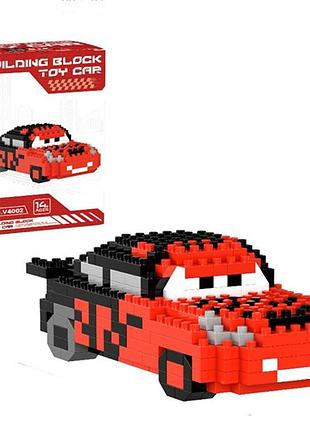Конструктор 3d blocks bricks "toy car" v4002 (310 деталей, lightning mcqueen)