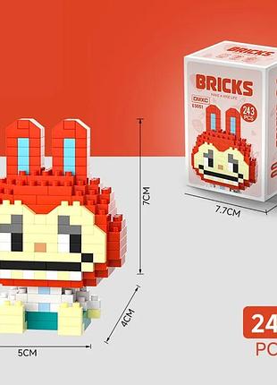 Конструктор 3d лабубу (labubu) из мини-блоков, 5 цветов