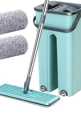 Швабра-стрічка з автовіджимом + 2 насадки mop big