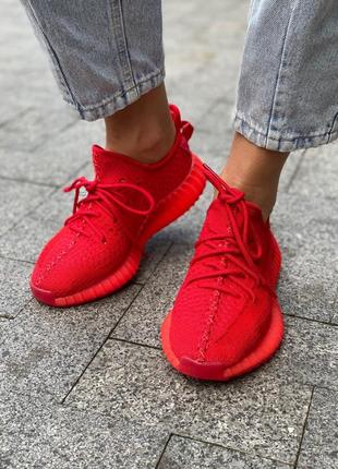Adidas yeezy boost 350 red 🆕шикарные кроссовки адидас🆕купить наложенный платёж