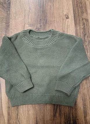 Вязаная кофта от little angel 6-12 мес
