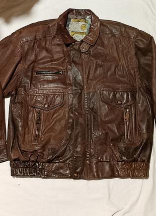 Винтажная кожаная куртка best bavarian