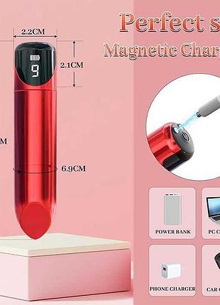 Клиторальный вибратор для женщин satisfyer lipstick 9 режимов красный 4