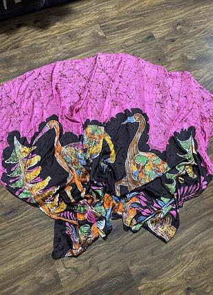 Шовковий палантин батік