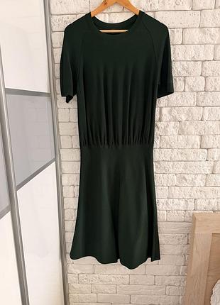 Сукня cos глибокого зеленого кольору