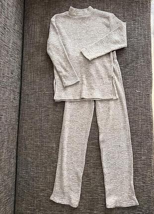 Zara костюм 122 см рубчик клеш