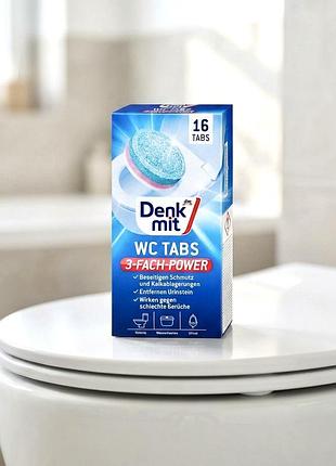 Таблетки для унітазу та бачка denkmit wc reiniger tabs, 16 шт