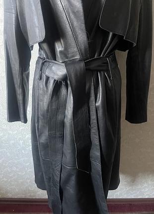 Шкіряний плащ р.l dkny 7