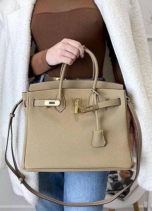 Сумка в стиле биркин кожа 7