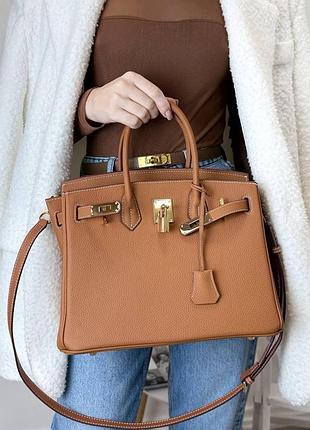 Сумка в стиле биркин кожа 9
