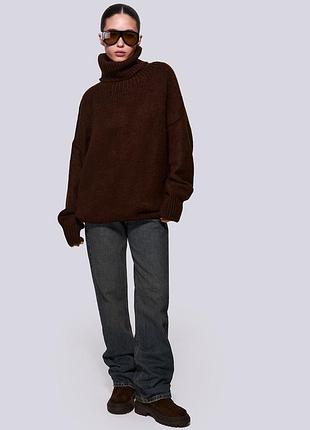 Светр papaya оверсайз шоколадний