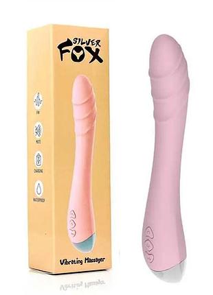 Вибратор silver fox для стимуляции точки g usb 5