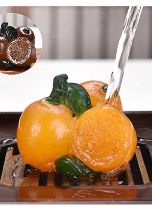 Чайна іграшка кумкват 4 см фігурка для чайної церемонії для традиційного чаювання