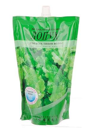 Шампунь лопух укрепляющий д/всех типов волос (дой-пак) 0,75л тм fitodoctor