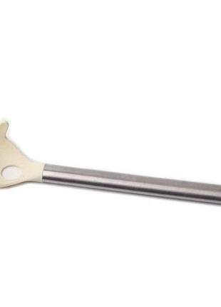 Ложка для спагеті пластикова з ручкою з нерж.сталі св-7154, 34х6,3см тм con brio