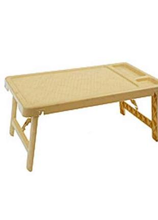 Стол-поднис для завтрака пластиковый 60х33х27 см бежевый тм консенсус