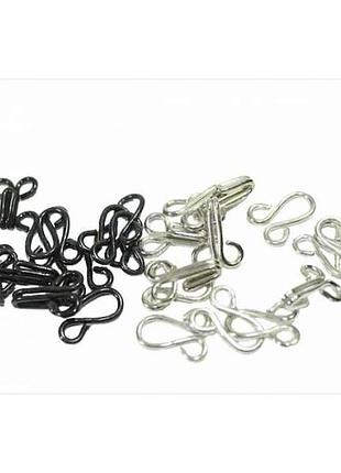 Гачки пришивні (упаковка 10шт. no3/11мм) kry серебряные тм китай