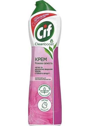 Крем для чистки розовая свежесть 500 мл тм cif