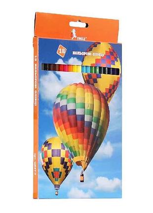 Карандаши цветные шары 18 цветов цк47-7 тм умка