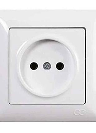 Розетка без с/к visage белая vs 28 11 113 тм gunsan