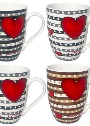 Чашка 350мл сердца 4160-701 тм snt