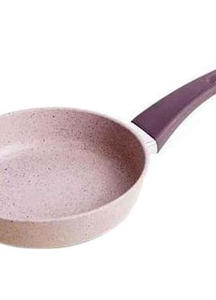 Сковорода 22см с антипригарным покрытием без крышки аа50220 (светло-серый гранит) тм talko