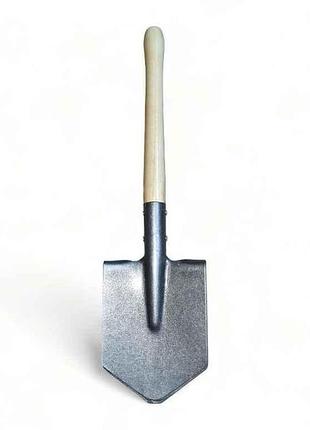 Лопата саперна l=580мм с ручкой, лакированная мсл (рабочая 15х19см) тм украина