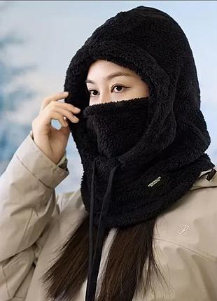❄️❄️ плюшевая балаклава ❄️❄️ black and white ❄️❄️ winter accessories ❄️❄️