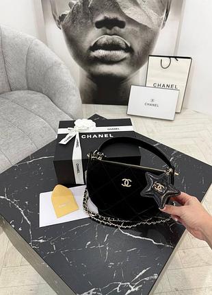 Чорна сумка шанел люкс