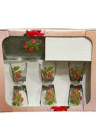 Набір для лікеру 7шт малина тм farglass