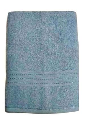 Полотенце 70*140 голубое 450г/м2 махровое 100% хлопок тм onur