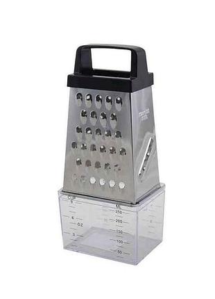 Терка з нержавіючої сталi (4 типи лез) з контейнером 7205 тм kamille