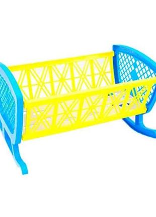 Мебель 50х30см кроватка синий арт.006 тм bamsic